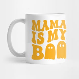 Groovy Mama Is My Boo Halloween Kids Toddler Boys Girls , mom Mug